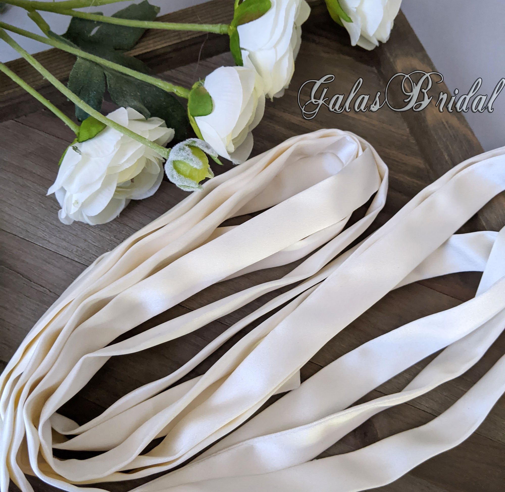 Ivory Lace-up Satin Ribbon for Corset Lacing Back Bridal Gown Satin ...