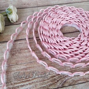 Rosa korsettöglor för korsett, snörning bak, brudklänning, satinöglor, endast dragkedja, ersättning för brudtärneklänning, tillverkad i USA