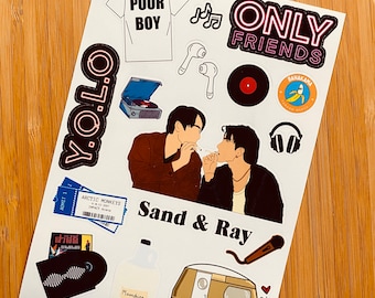 Feuille d'autocollants Only Friends Sand Ray BL