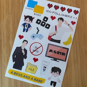 A Boss and a Babe Sticker Sheet