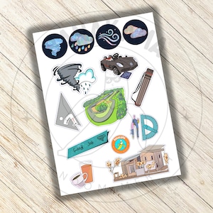 Payu & Rain Sticker Sheet 2