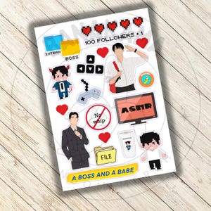 A Boss and a Babe Sticker Sheet
