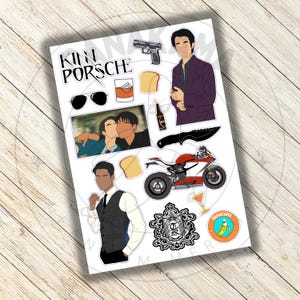 KinnPorsche BL Sticker Sheet