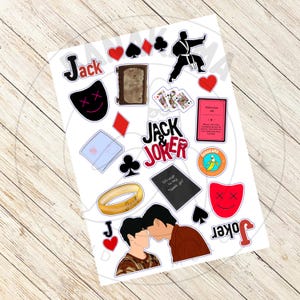 Jack and Joker Sticker Sheet