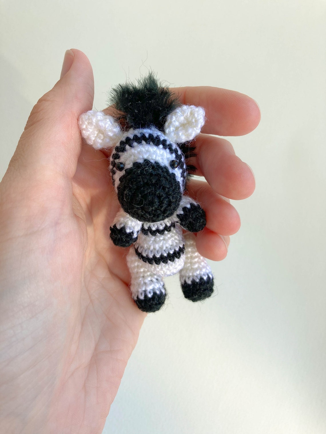 Zebra mini crochet toy pattern mini amigurumi zebra pattern Etsy