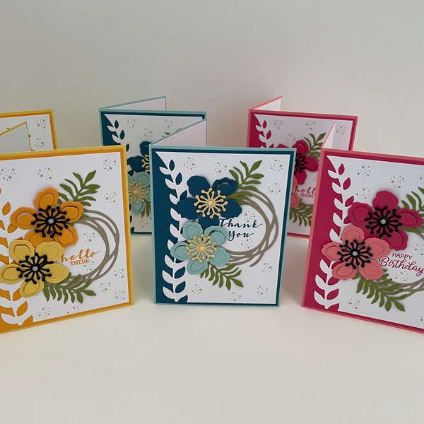 Stampin'Up!  Handmade Birthday Cards/ Thank you  Cards/ Hello Cards/ Friendship Cards/ Botanical Builder Cards/ Summer Cards