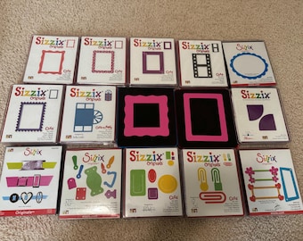 Sizzix Large Dies, Frames, Jelly, Scallop, Filmstrip, Bookplates