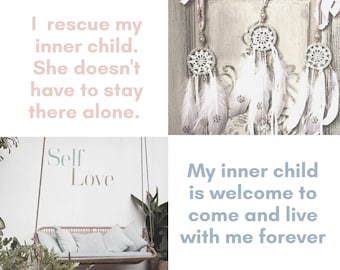 Inner Child Healing, Inner Child Images and Affirmations, Inner Child, Inner Child Healing digital download, Inner Child Vision Board