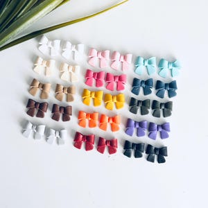 Bow Studs | 3D Bows | Studs | Earrings | Clay Earrings | Clay bows