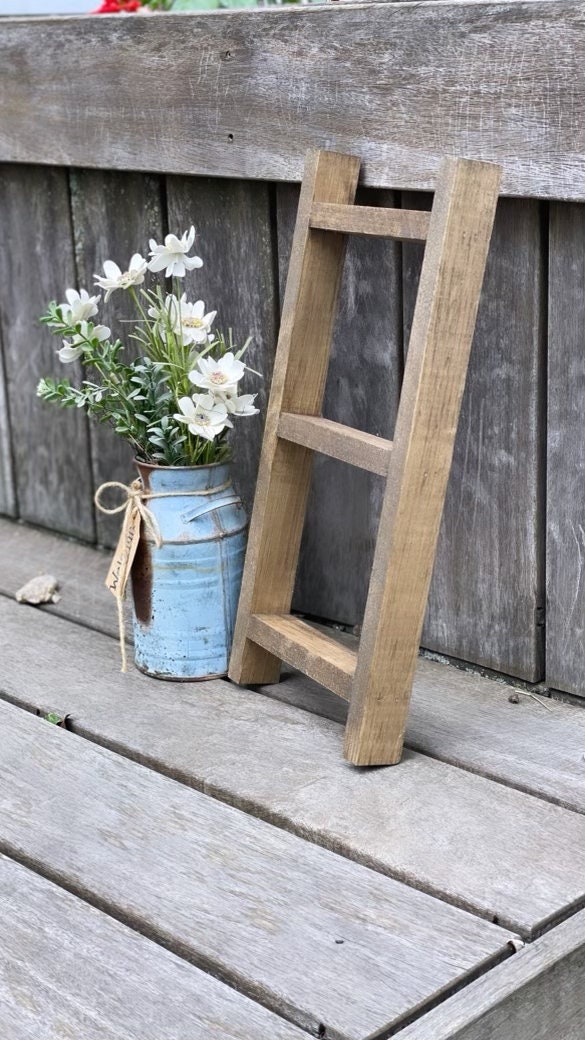 Mini Ladder Countertop Ladder Kitchen Decor Small Wood Etsy Canada