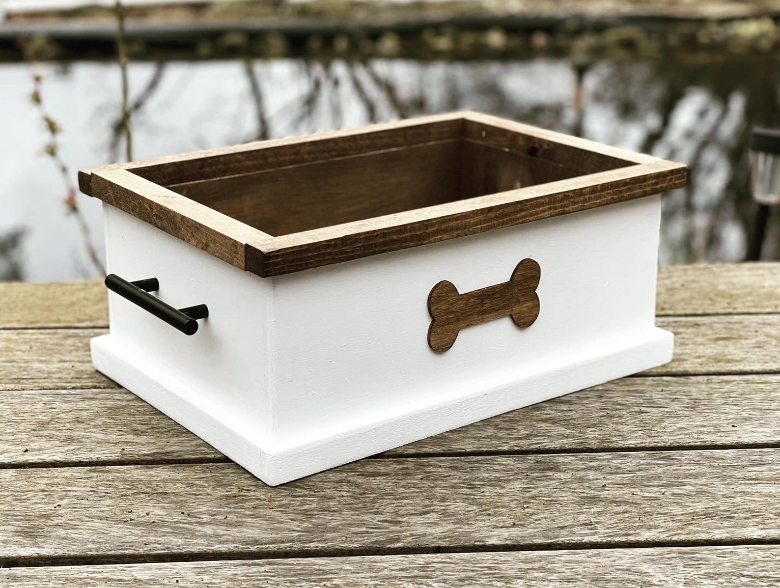 Dog Toy Box Dog Stuff Box Storage Box Farmhouse Toy Box Etsy