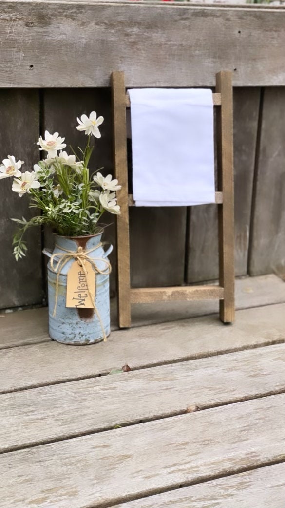 Mini Ladder Countertop Ladder Kitchen Decor Small Wood Etsy Canada