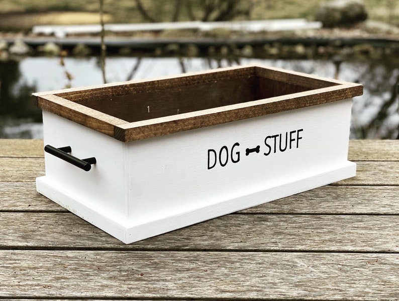 Dog Toy Box Dog Stuff Box Storage Box Farmhouse Toy Box Etsy