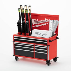 Personalized Tool Box Desk Organizer | Gift for Dad, Husband or Groomsman | Custom Tool Chest for the Man Who Has Everything