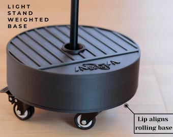 Weighted Base Insert for iFootage Cobra RB-A300 | Sand & Lead Fillable, Anti-Tip Stabilizer with Rolling Base Compatibility