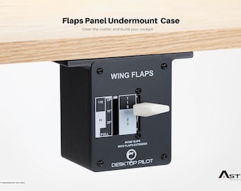 Undermount Replacement Case for Desktop Pilot Parking Brake | Flight Sim Accessory | Astra Modus Low Profile Mount