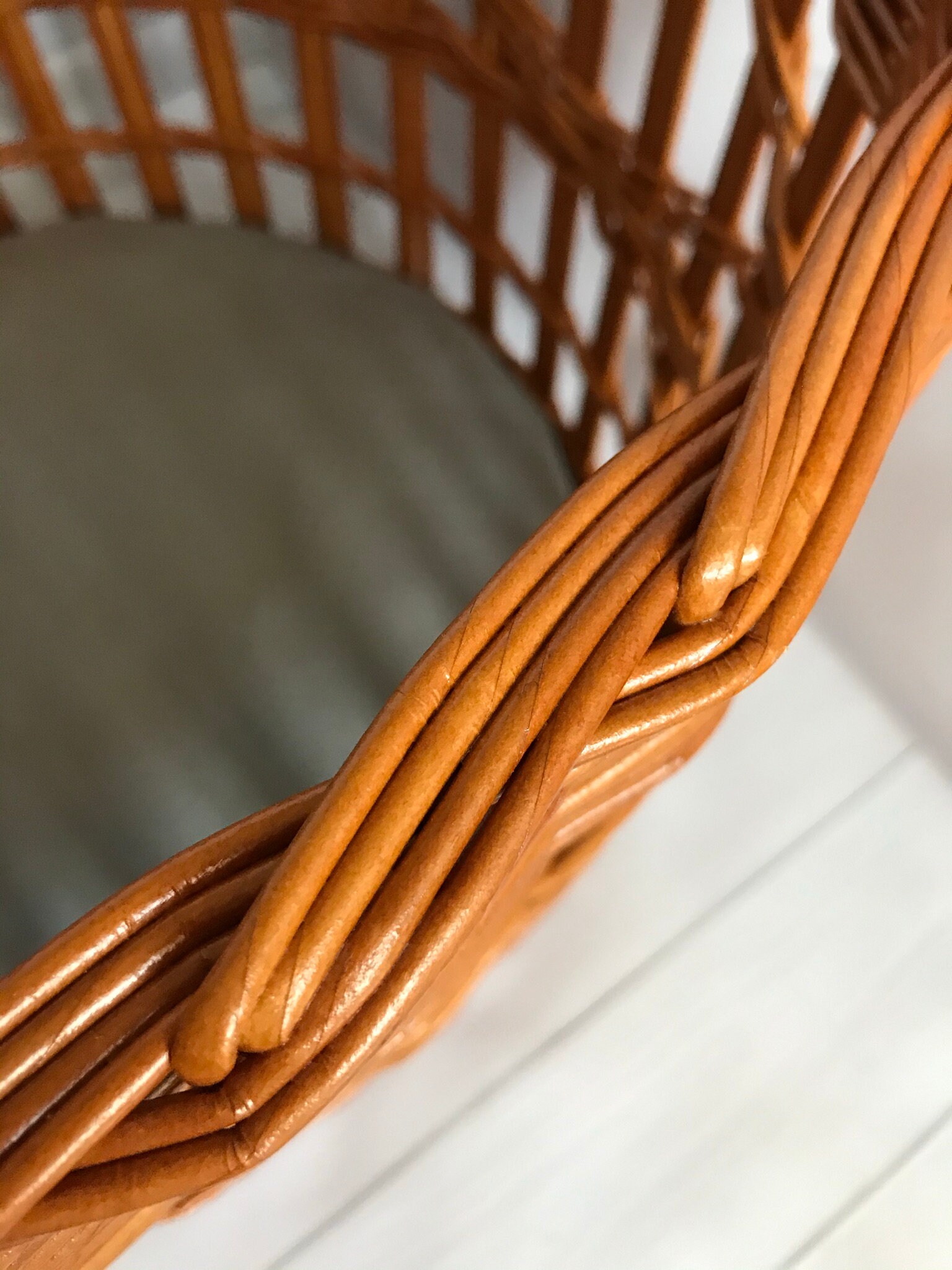 Large storage basket for blankets Wicker basket for blankets Etsy