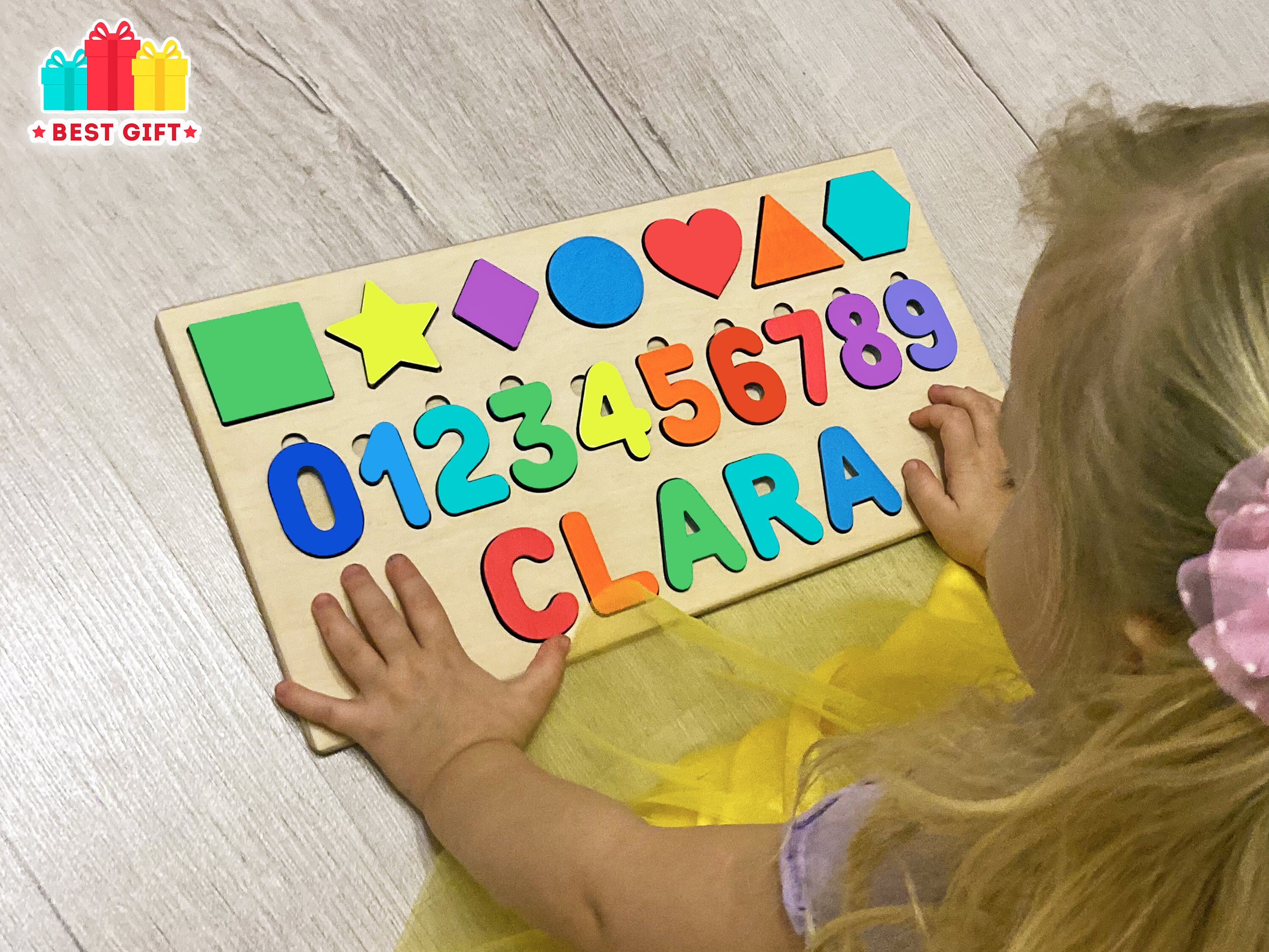Name Busy Board Baby Toddlers Name Busy Puzzle Montessori Toys Etsy