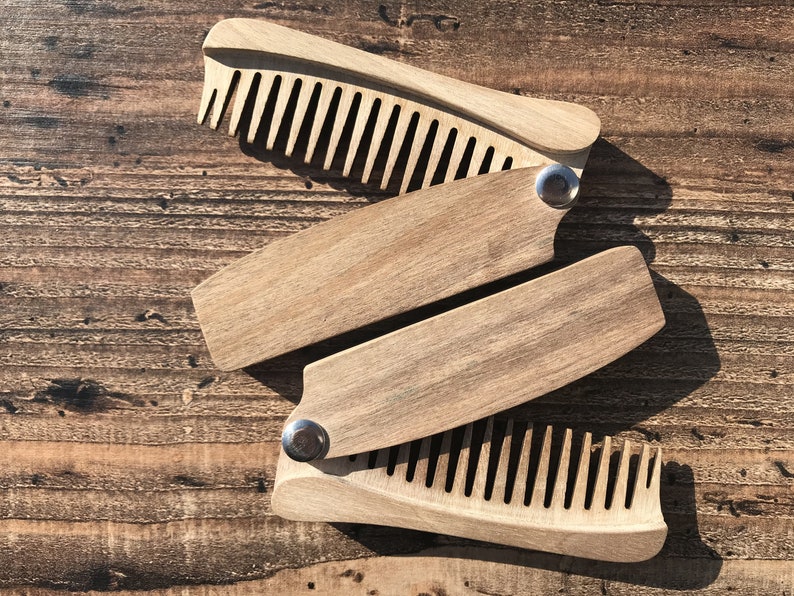 Personalized Hair Comb Folding Woman Comb Pocket Knife Comb Etsy