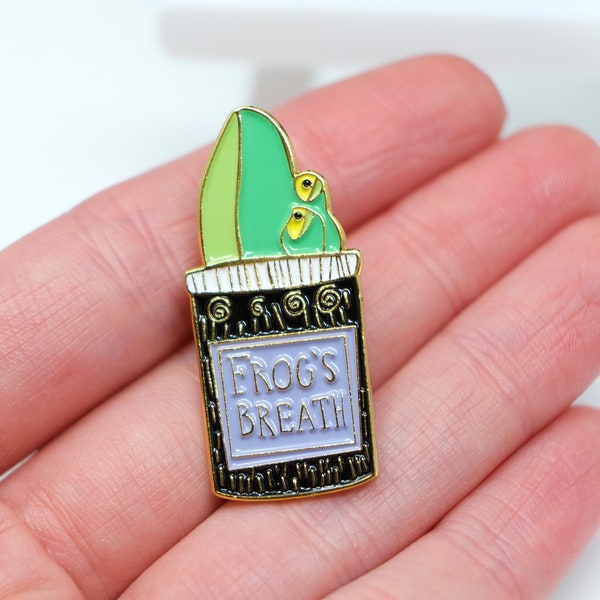 Potion pin, Frog pin, frogs breath pin, witchy Soft Enamel Pin, Frog Pin, Frogs Breath, Potions, Witch Pin, Xmas