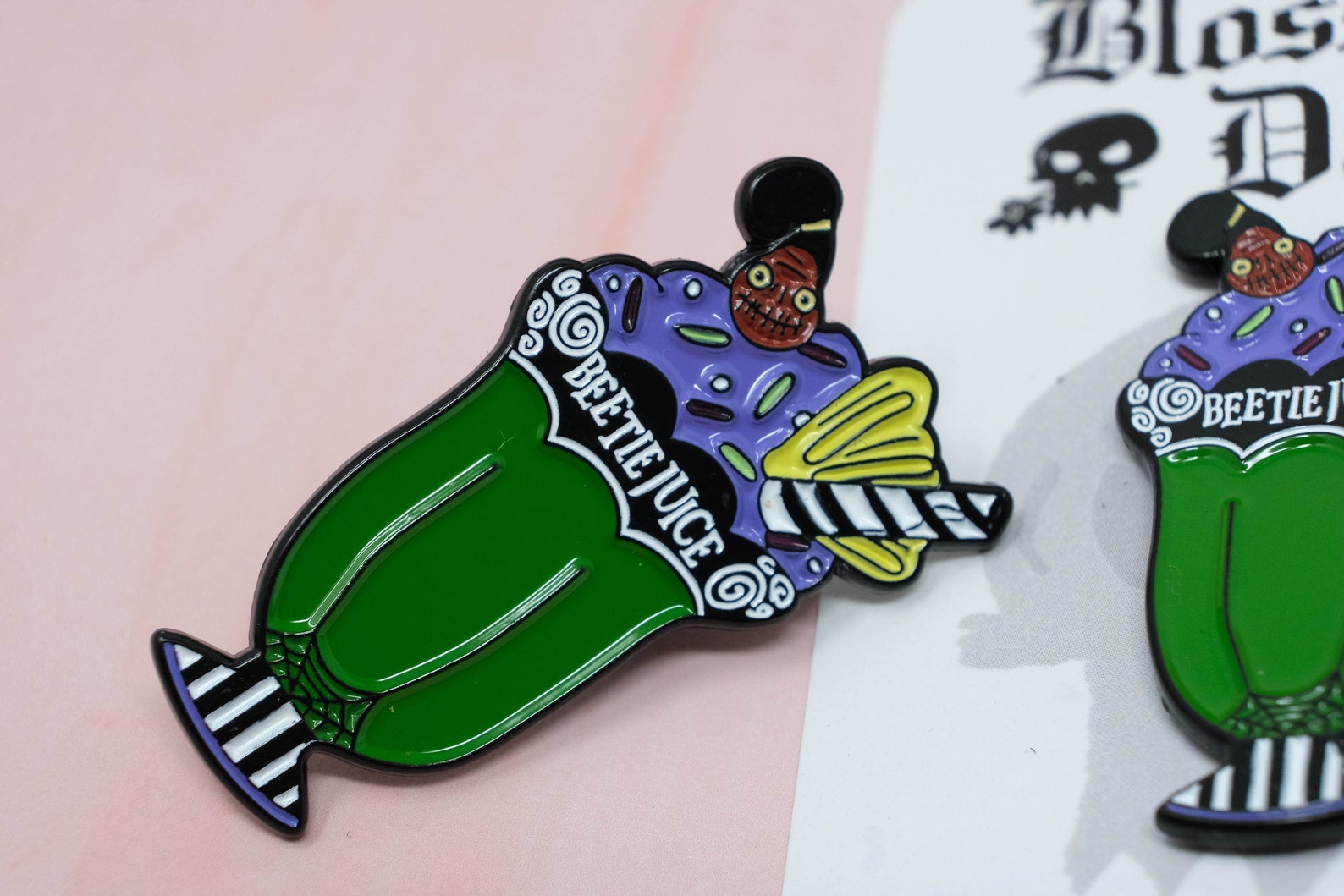 Beetlejuice Pin Beetlejuice enamel Pin Witch Pin Ice Cream | Etsy