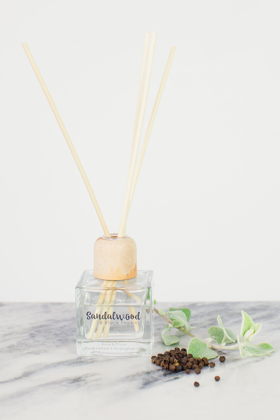 Sandalwood & Black Pepper Reed Diffuser with Rattan Wicks Etsy