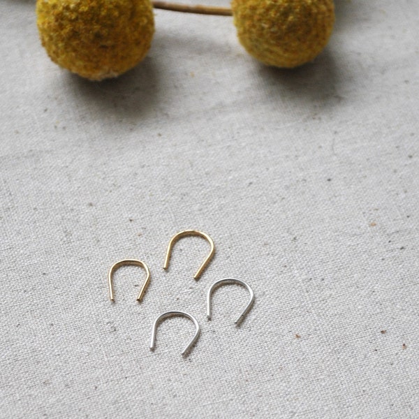 Mini Arch Earrings, Small Threader Earring, Hoop Earring, Arc Earring, Mini Hoop, Dainty Earring, Minimalist