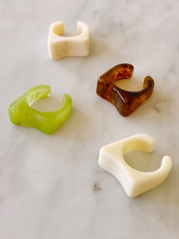 Etsy acrylic rings discount