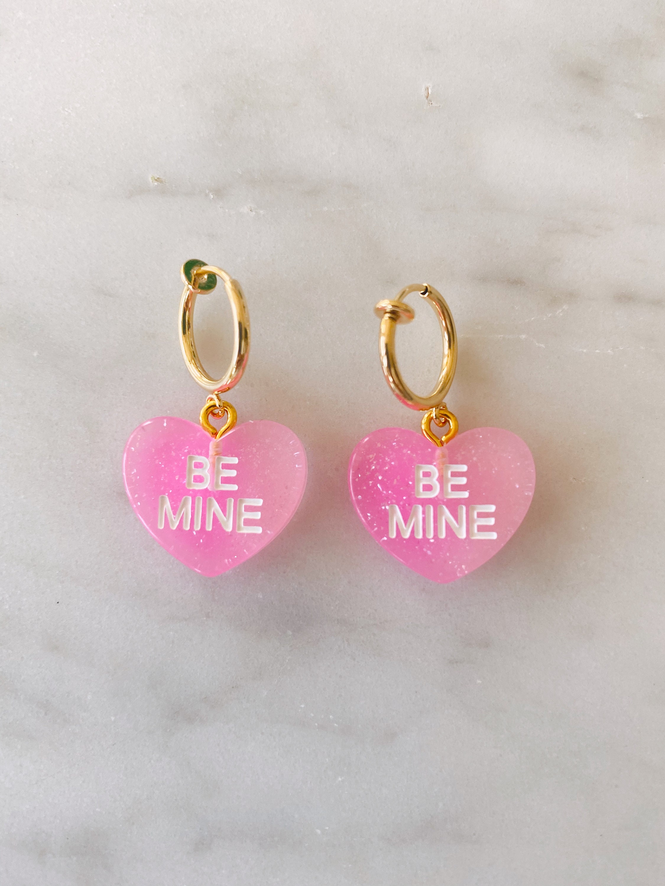 Earrings For Teen Girls Valentine's Day Love Letter Envelope Boots Cookies  Keyring Pink Heart Ear Studs Small Heart Hoops