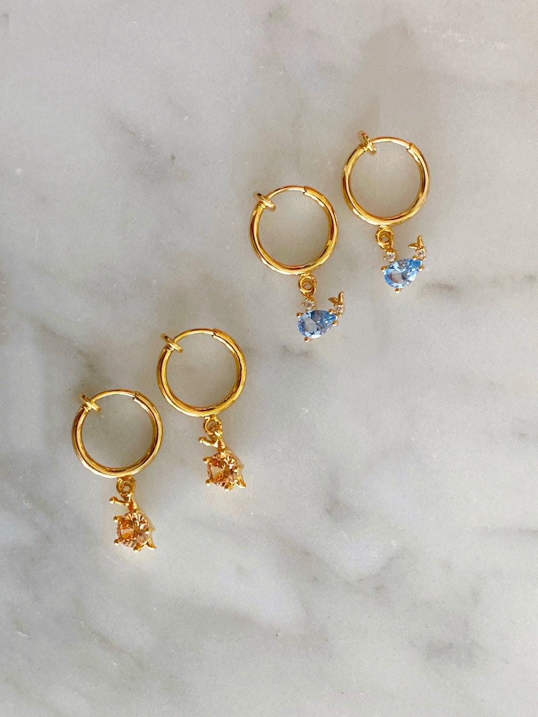 Sea Animal Clipon Earrings Ocean Clip Ons Clip on Earrings Etsy