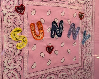 Custom Name Bandana Art