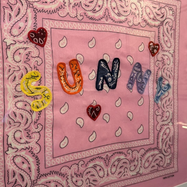 Custom Name Bandana Art