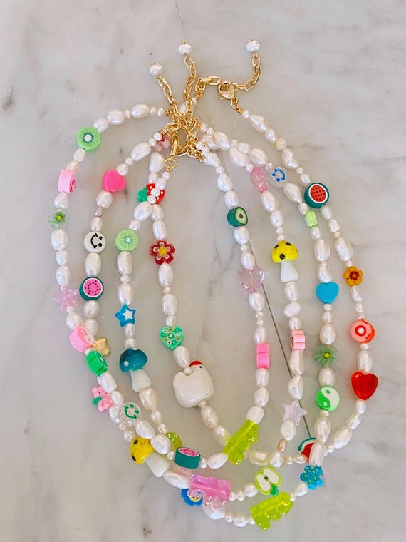 Necklace with shop pearl charm