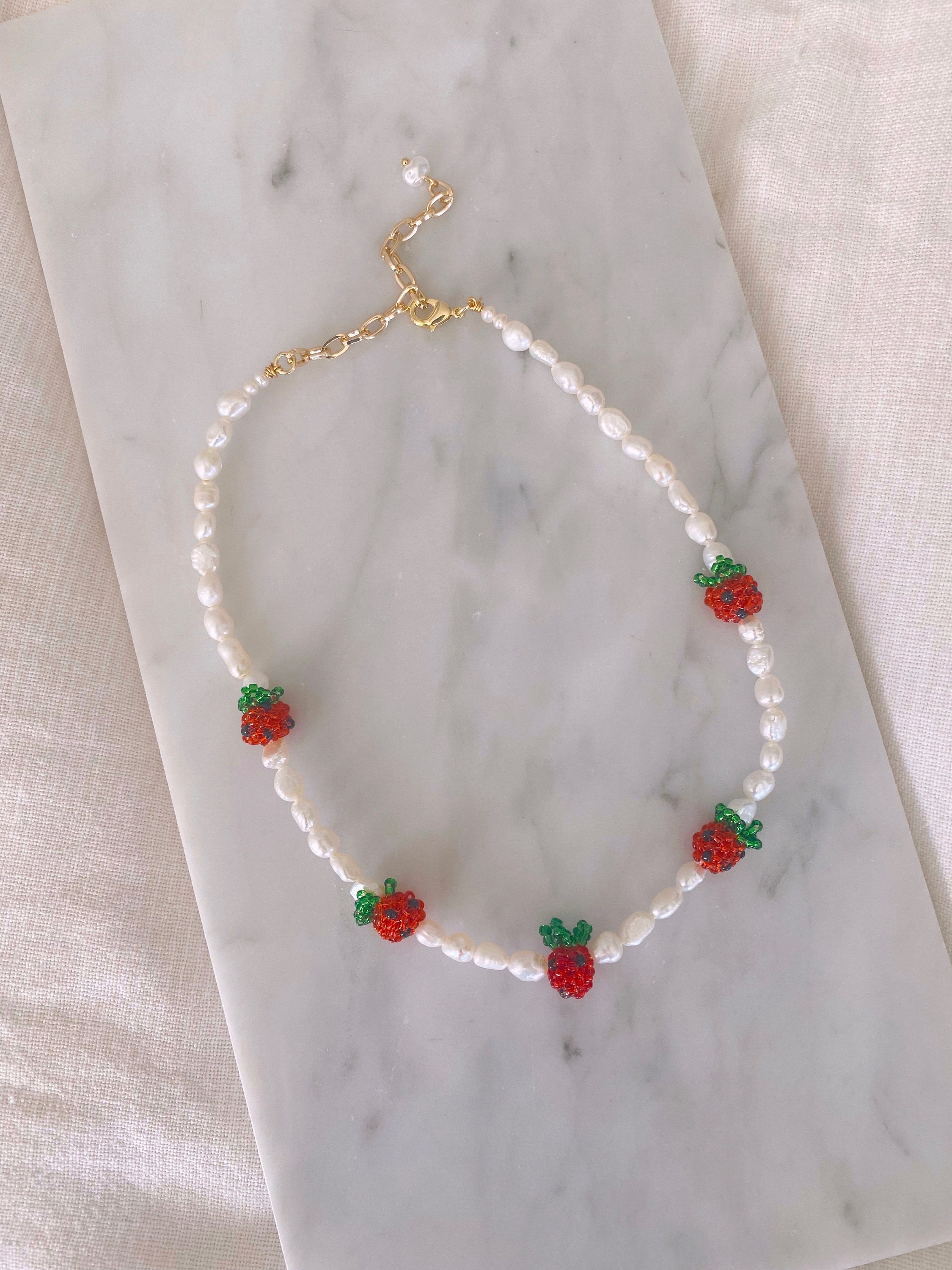 Strawberry on sale pearl necklace