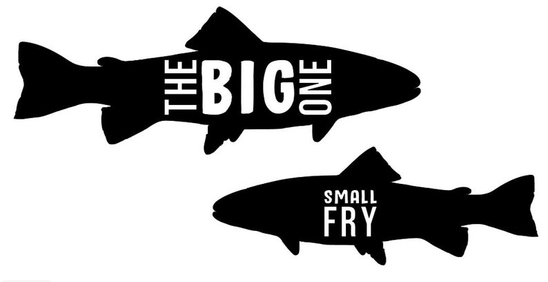 Download The Big One/Small Fry Father and Son Fish SVG Bundle | Etsy