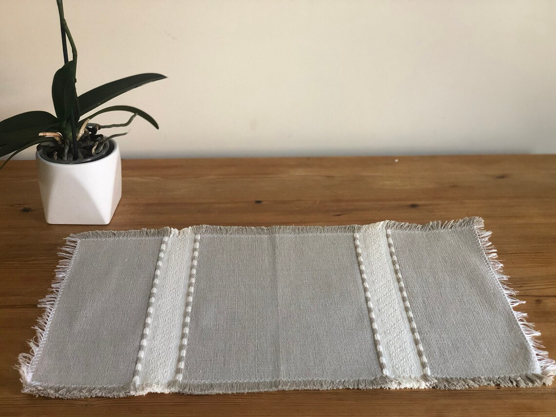 Handmade Loom weaving cloth placemat 100 Cotton Etsy