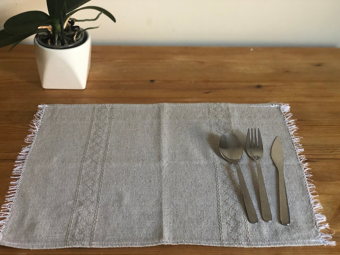 Handmade Loom weaving cloth placemat 100 Cotton Etsy