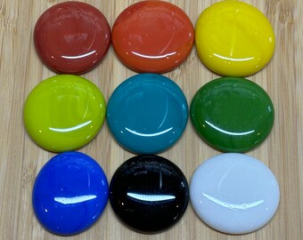 X-LARGE GLASS GEMS, 30-38mm, Bright Colors, Sold per Gem