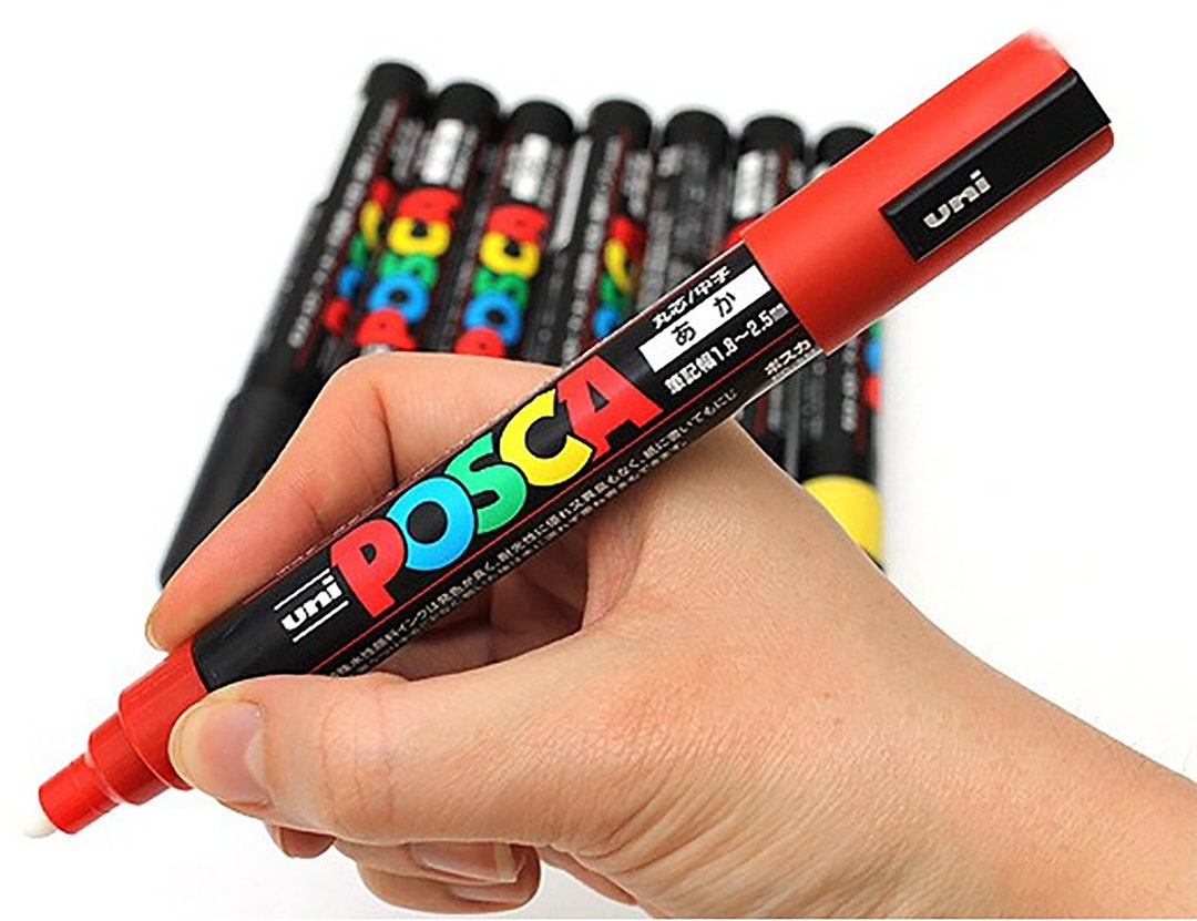 UNI POSCA Paint Pen PC5M Medium Bullet Tip Select Color Etsy