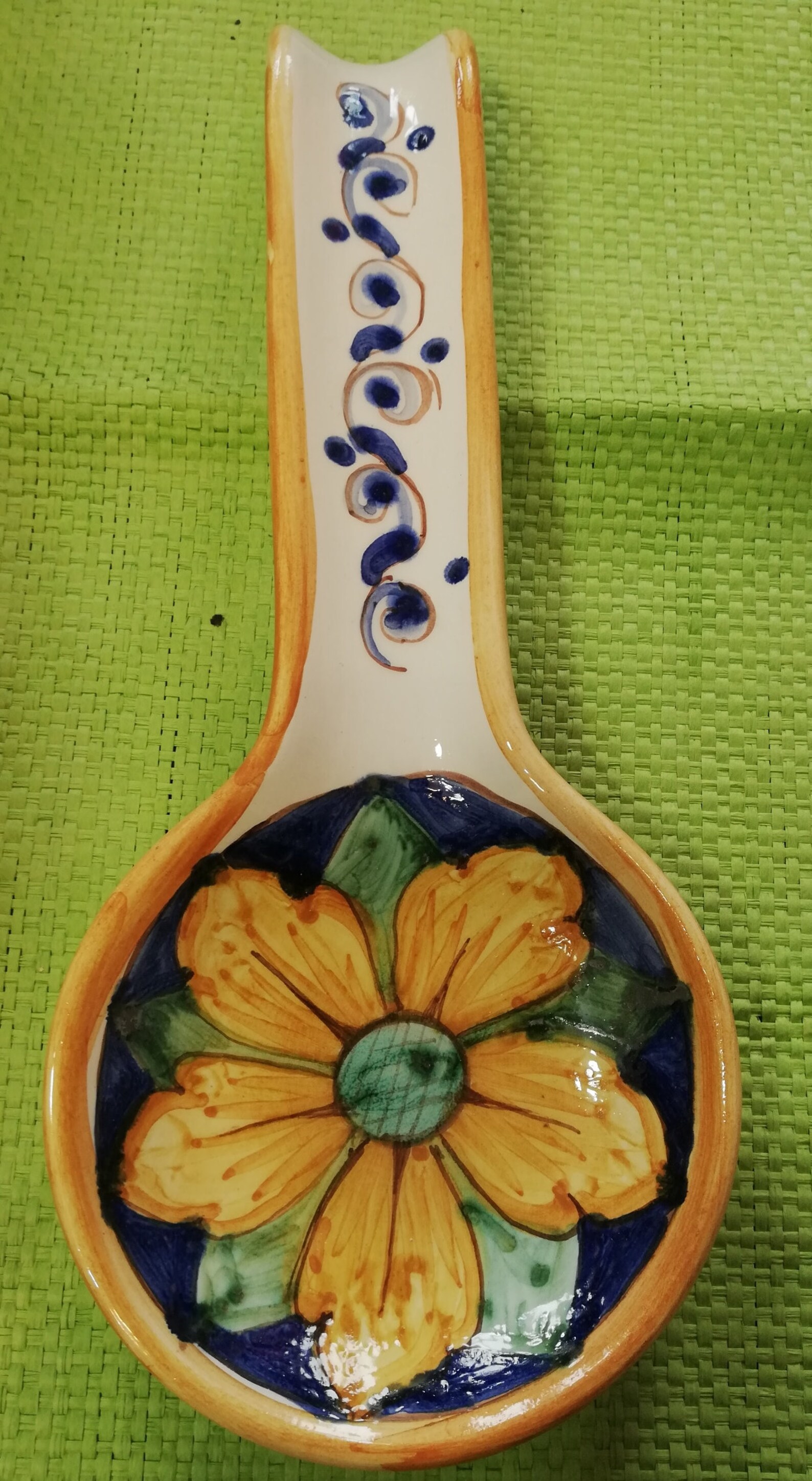 Spoon hand made in Italy plate spoon rest ladle holder kitchen Etsy