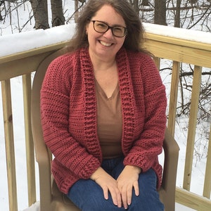 Handmade Cardigan Dusty Rose Cardigan XL Pink Cardigan for Women Womens Cardigan Sweater Etsy