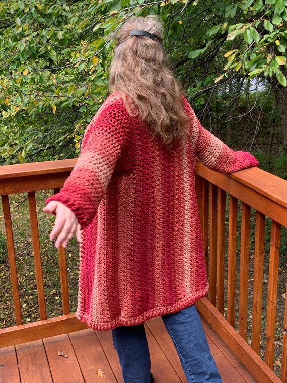 Long flowing clearance cardigan