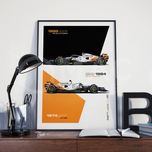 McLaren F1 Monaco Triple Crown Livery Poster | McLaren 2023 Formula 1 Poster | McLaren F1 Poster