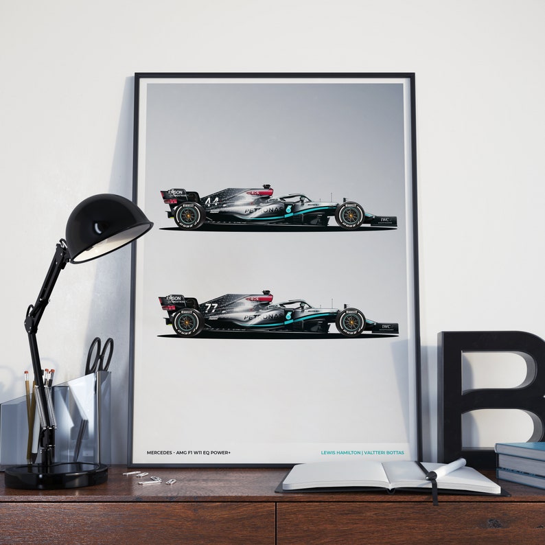Mercedes AMG-F1 W11 Lewis Hamilton Valtteri Bottas 2020 | Etsy