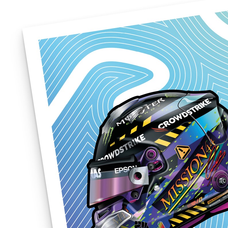 Lewis Hamilton 2021 Silverstone Helmet F1 Poster Lewis | Etsy