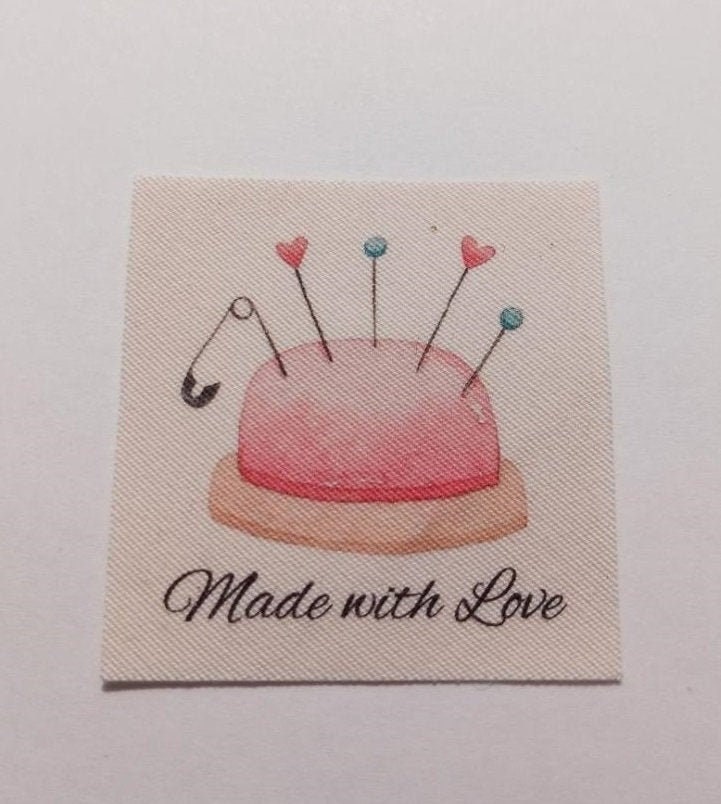 Organic Cotton Labels, Fast Shipping!  custom printed sew-on tags, pe…
