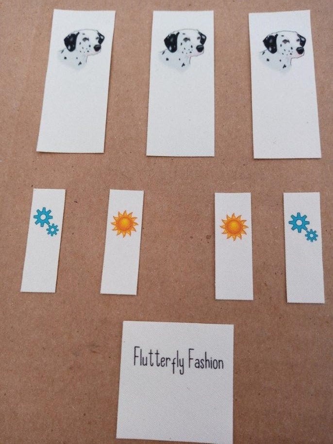 Organic Cotton Loop Labels - Fast Shipping! custom printed sewing tag…