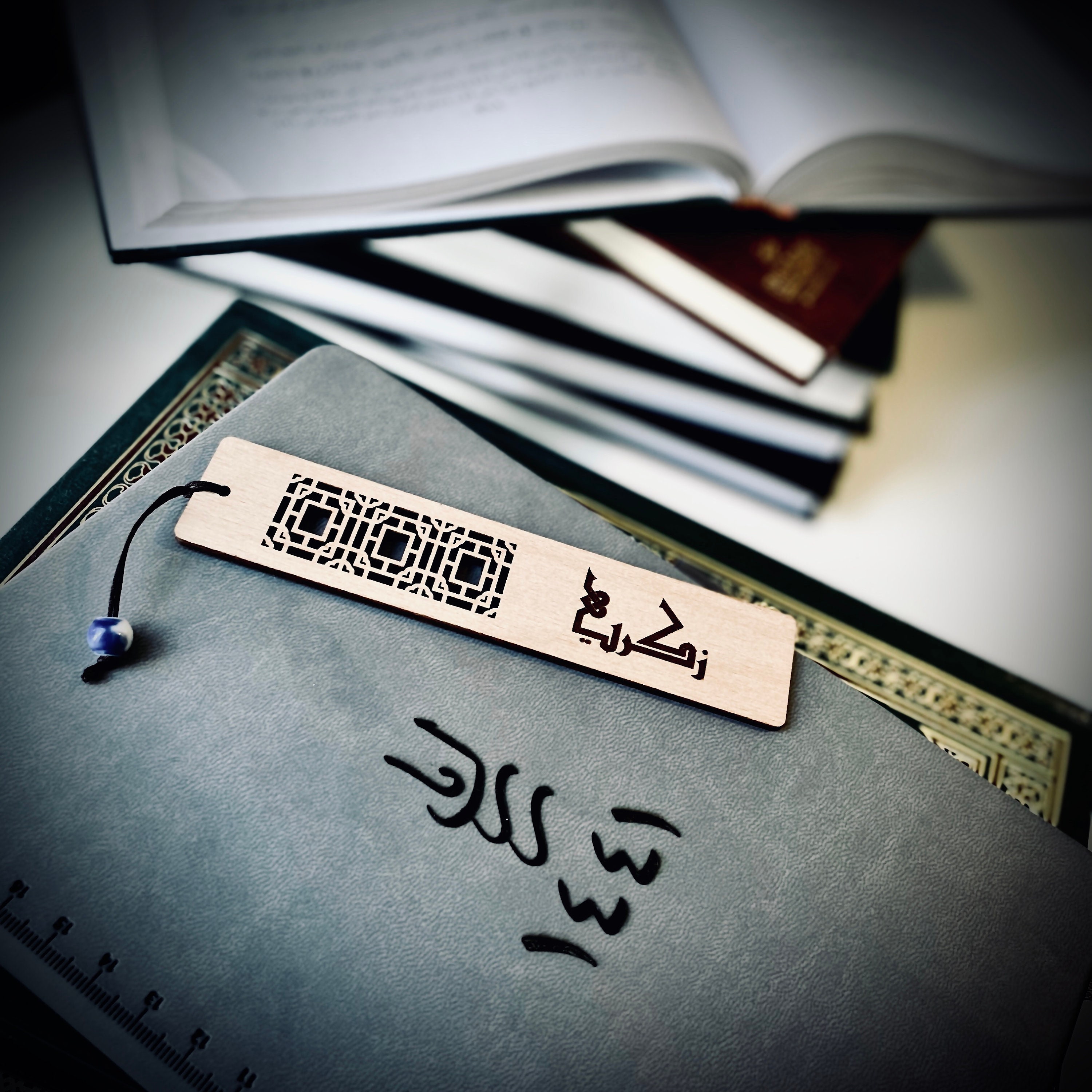 Name Personalised Arabic Calligraphy Wooden Bookmark - Etsy