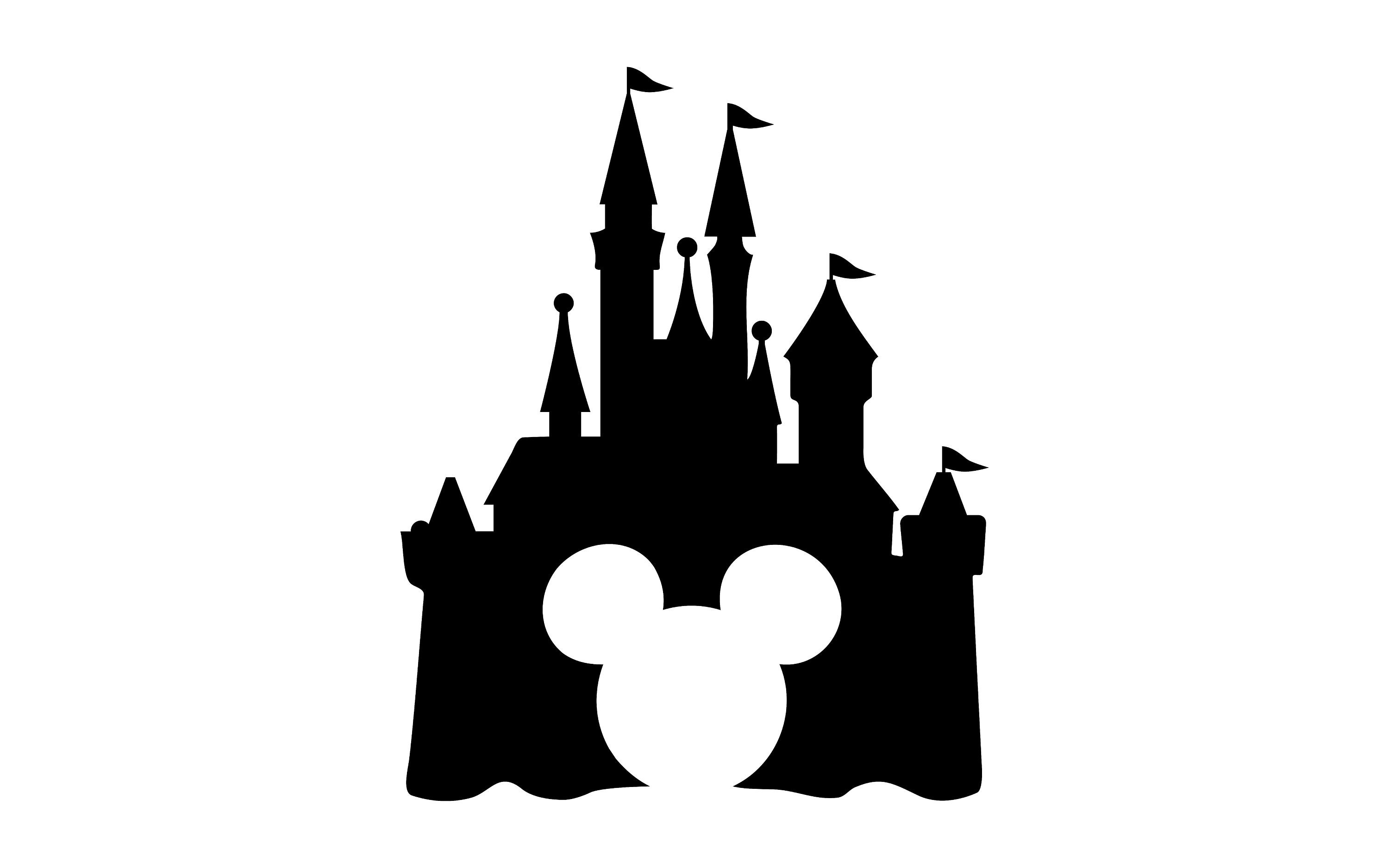 Mickey Disney Castle Silhouette