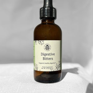 Digestive Bitters Herbal Tincture for Digestive Health, Digestive System, Gut Health -Bitters Herbal Blend Dandelion Root & Ginger